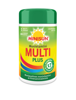 Minisun Monivitamiini Multi Plus 200 tabl