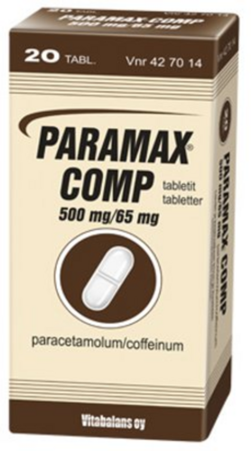 PARAMAX COMP tabletti 500/65 mg 20 fol