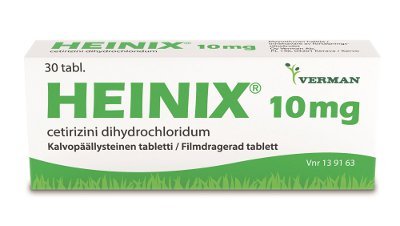HEINIX 10 mg tabl, kalvopääll 30 fol