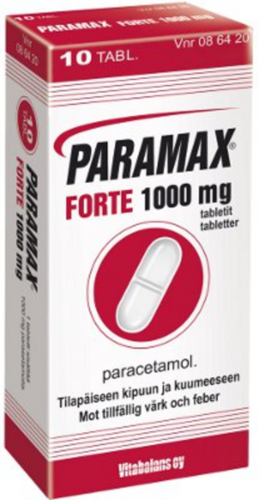 PARAMAX FORTE tabletti 1000 mg 10 fol