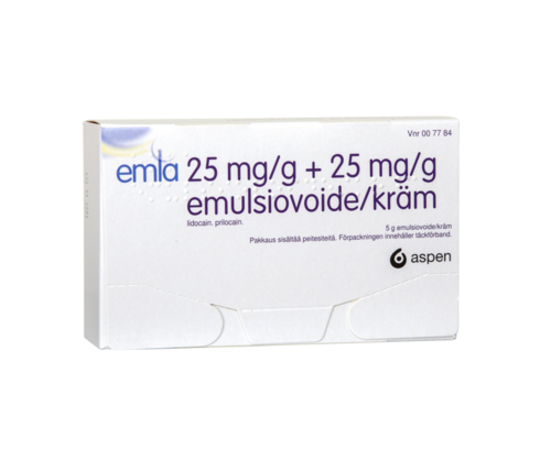 EMLA emulsiovoide 25/25 mg/g 5 g
