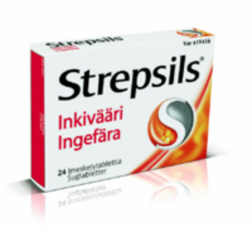 STREPSILS INKIVÄÄRI imeskelytabletti 1,2/0,6 mg 24 fol