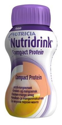 Nutridrink compact protein persikka-mango 4X125 ml