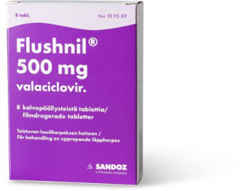 FLUSHNIL tabletti, kalvopäällysteinen 500 mg 8 fol