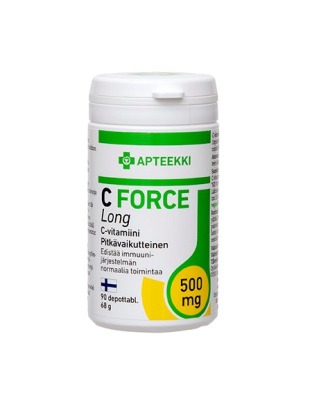 APTEEKKI C FORCE Long 500 mg 90 depottabl