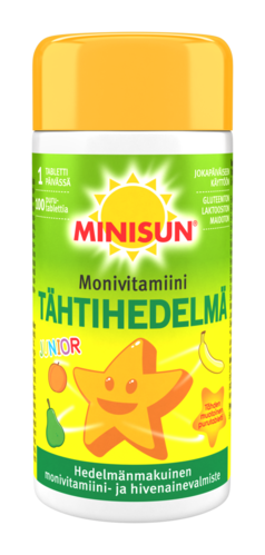 Minisun Monivitamiini Tähtihedelmä jr. 100 tabl