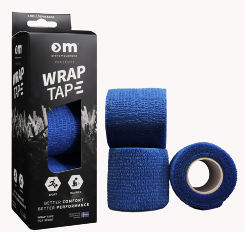 OM Wrap Tape 5cm/4,5m - Blue 3 kpl