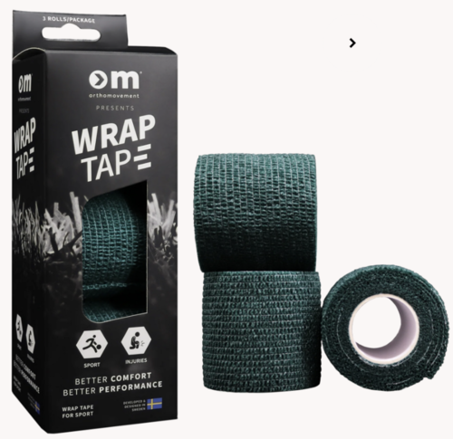 OM Wrap Tape 5cm/4,5m - Green 3 kpl