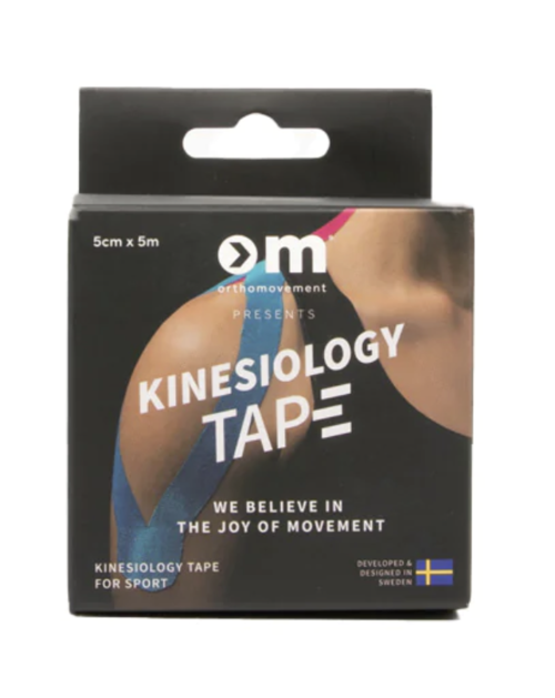 OM Kinesiology Tape 5 cm Black 1 kpl