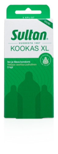 Sultan kookas XL kondomi RFSU 5 kpl